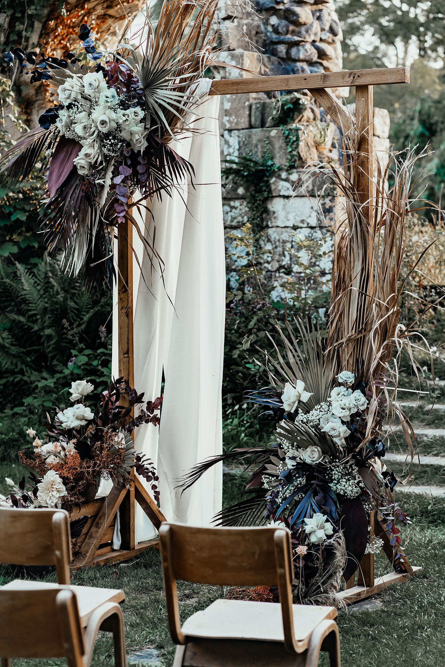 197 Jervaulx Abbey modern diverse wedding editorial