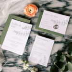 Letterpress wedding stationery by Ink & Paper.