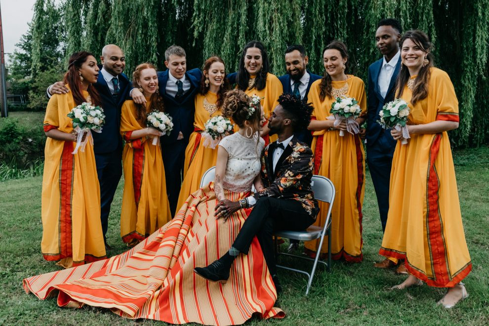A Colourful and Cultural, Somali/British Fusion Wedding with a Kabbalah Ceremony & Edible Flowers Wedding Cake 7 Oli and Steph photography Tamsin Abdi hello@oliandsteph.com 87