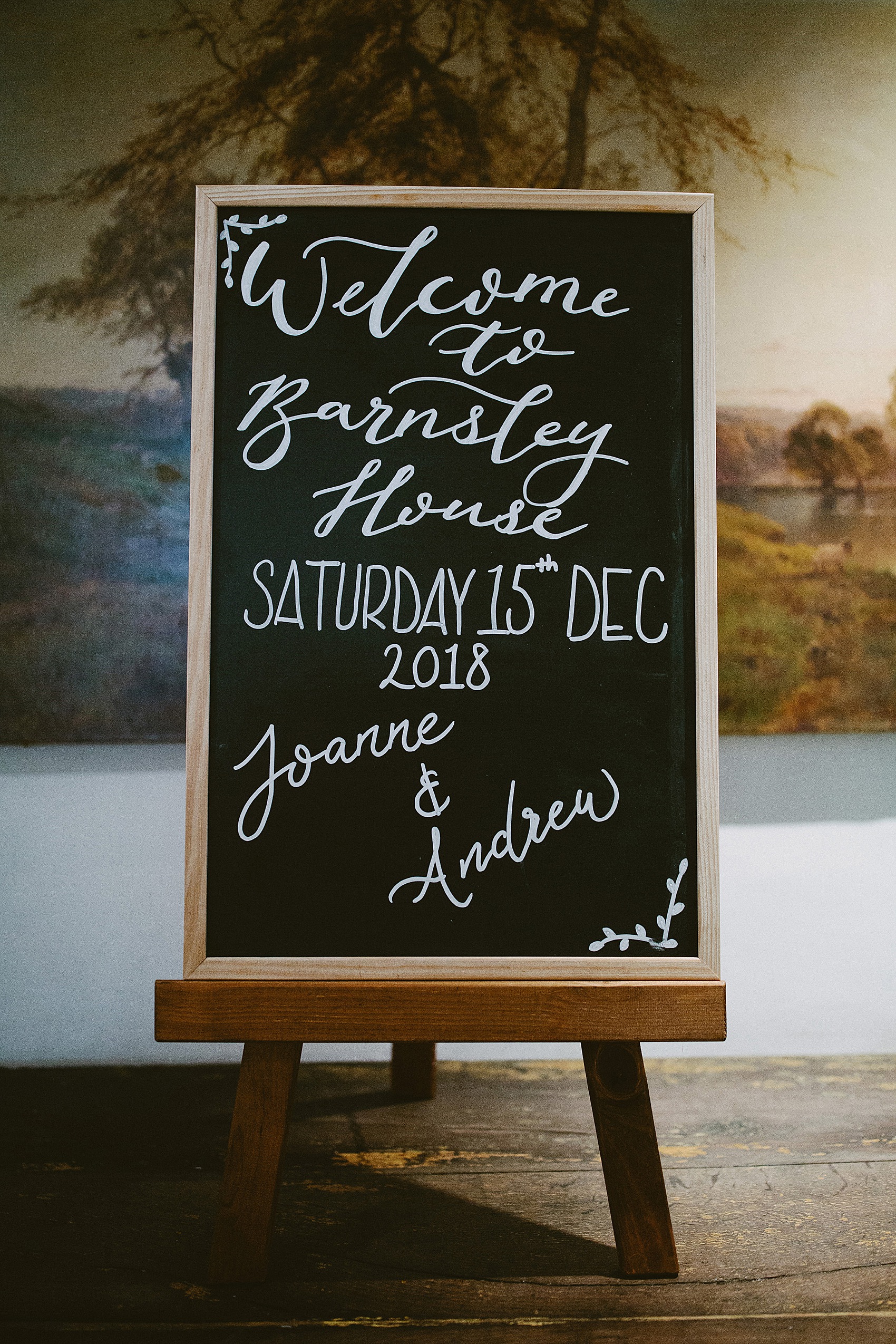 1 Barnsley House Cotswolds winter wedding