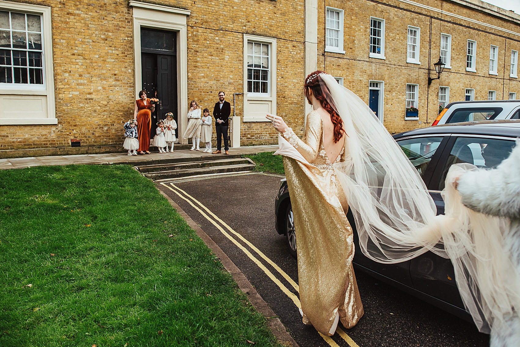 10 Gold Sequin Wedding Dress