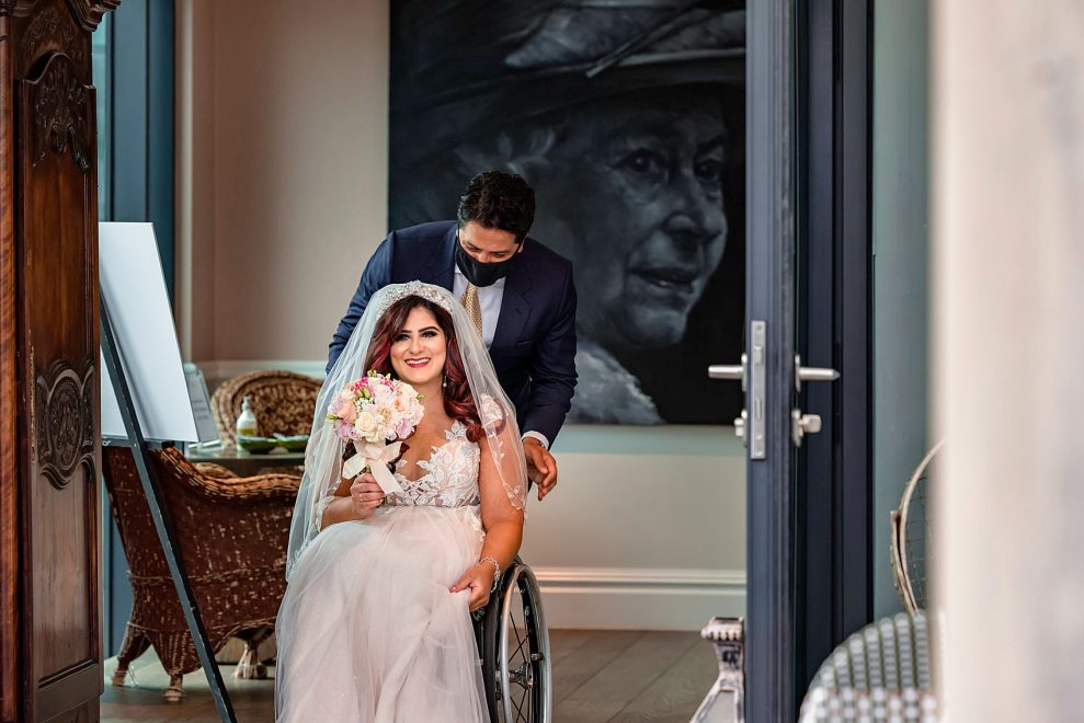 A Modern, Romantic London Micro Wedding For Disability Advocate 'Girl Rollin' About Town' 3 22 Wheelchair bride micro wedding disability advocate