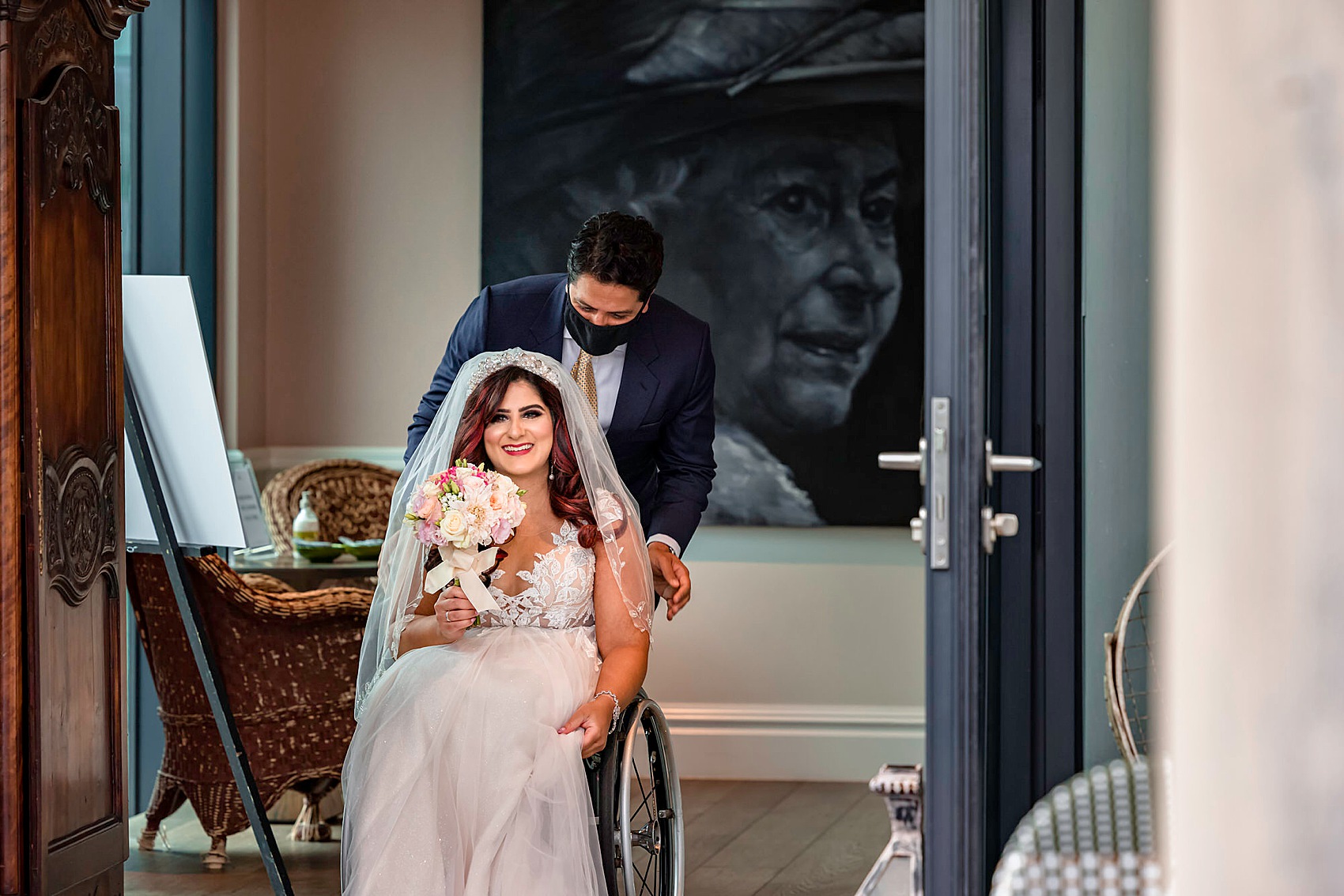 A Modern, Romantic London Micro Wedding For Disability Advocate 'Girl Rollin' About Town' 17 22 Wheelchair bride micro wedding disability advocate