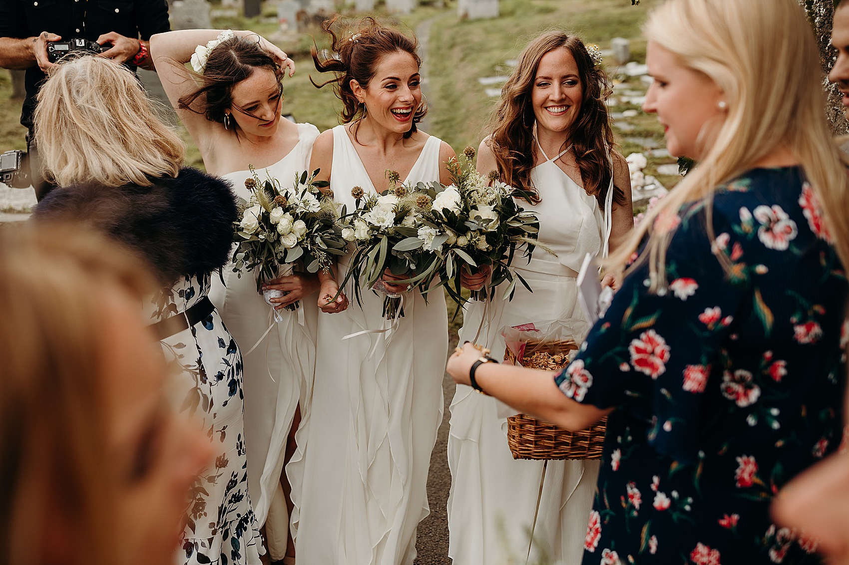 22 Wild windswept wedding Cornwall Rue de Seine bride