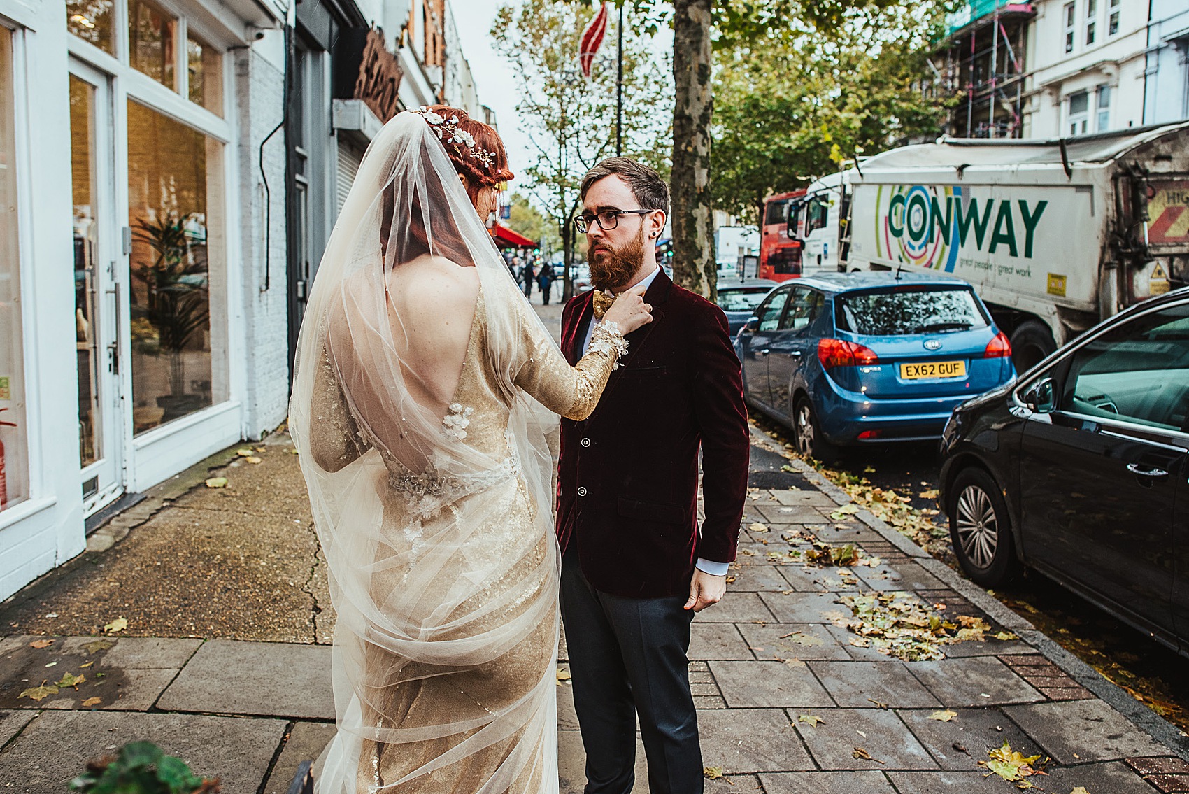 31 Gold Sequin Wedding Dress