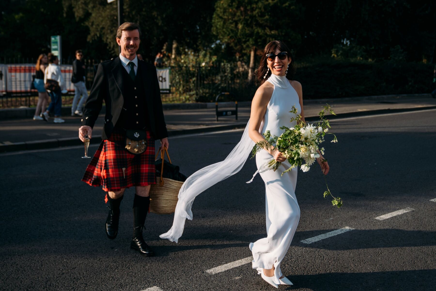 A Sustainable & Ethical Modern Micro Wedding at Clissold House, for a Galvan Bride in a Stylish Halterneck Dress 3 90 Modern Micro Wedding London