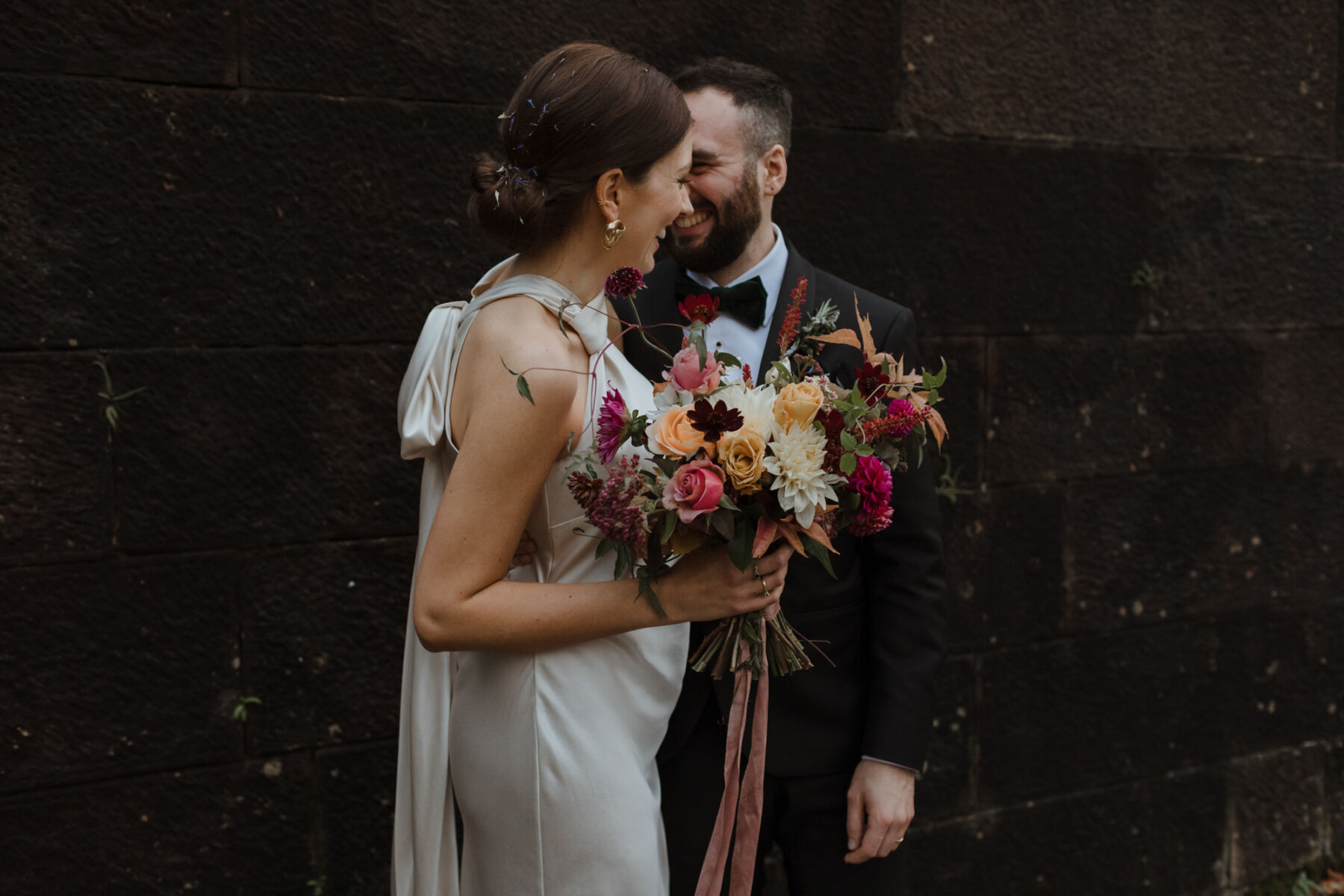 An Ethically Sourced Micro Wedding & Handfasting for a Womenswear Designer & Her Sustainable Silk Gown 9 Caro Weiss photo Laura Andy 84