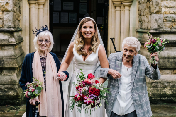 Two Grandma Bridesmaids for a Sweet, South London, October 2020 Micro Wedding