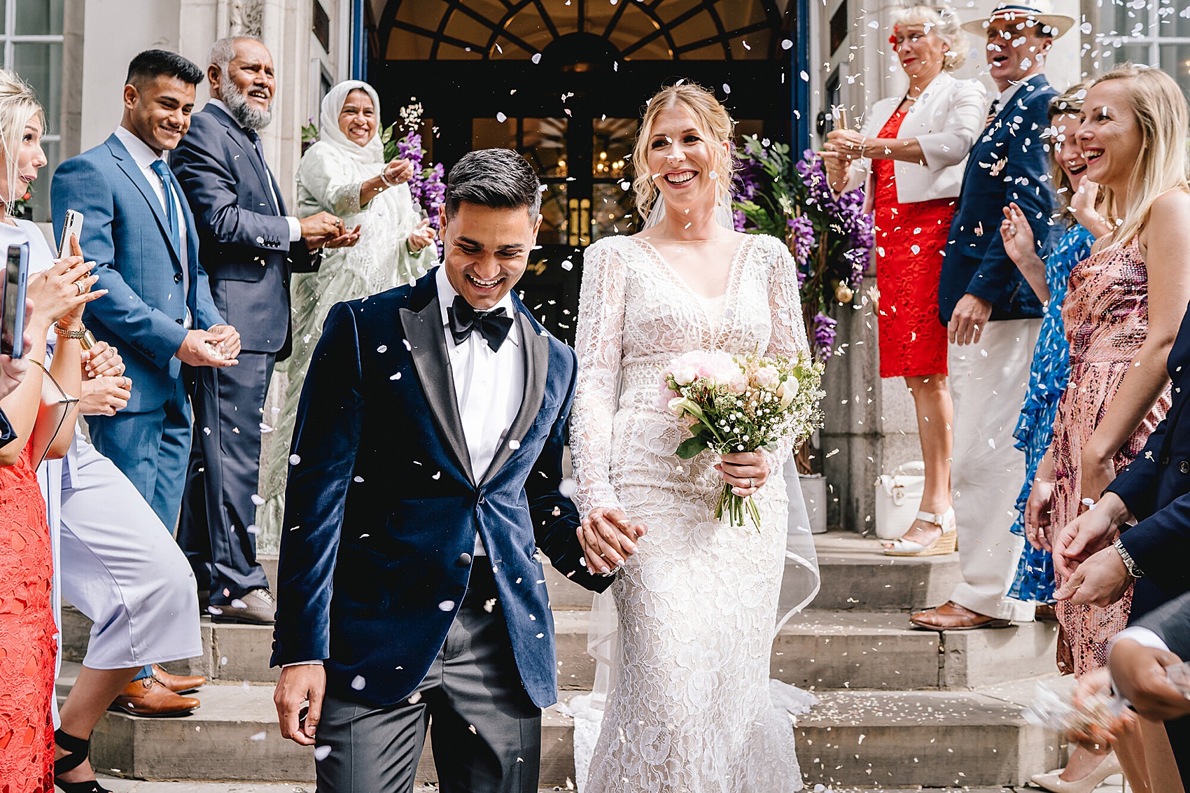 11 Modern London mixed race wedding