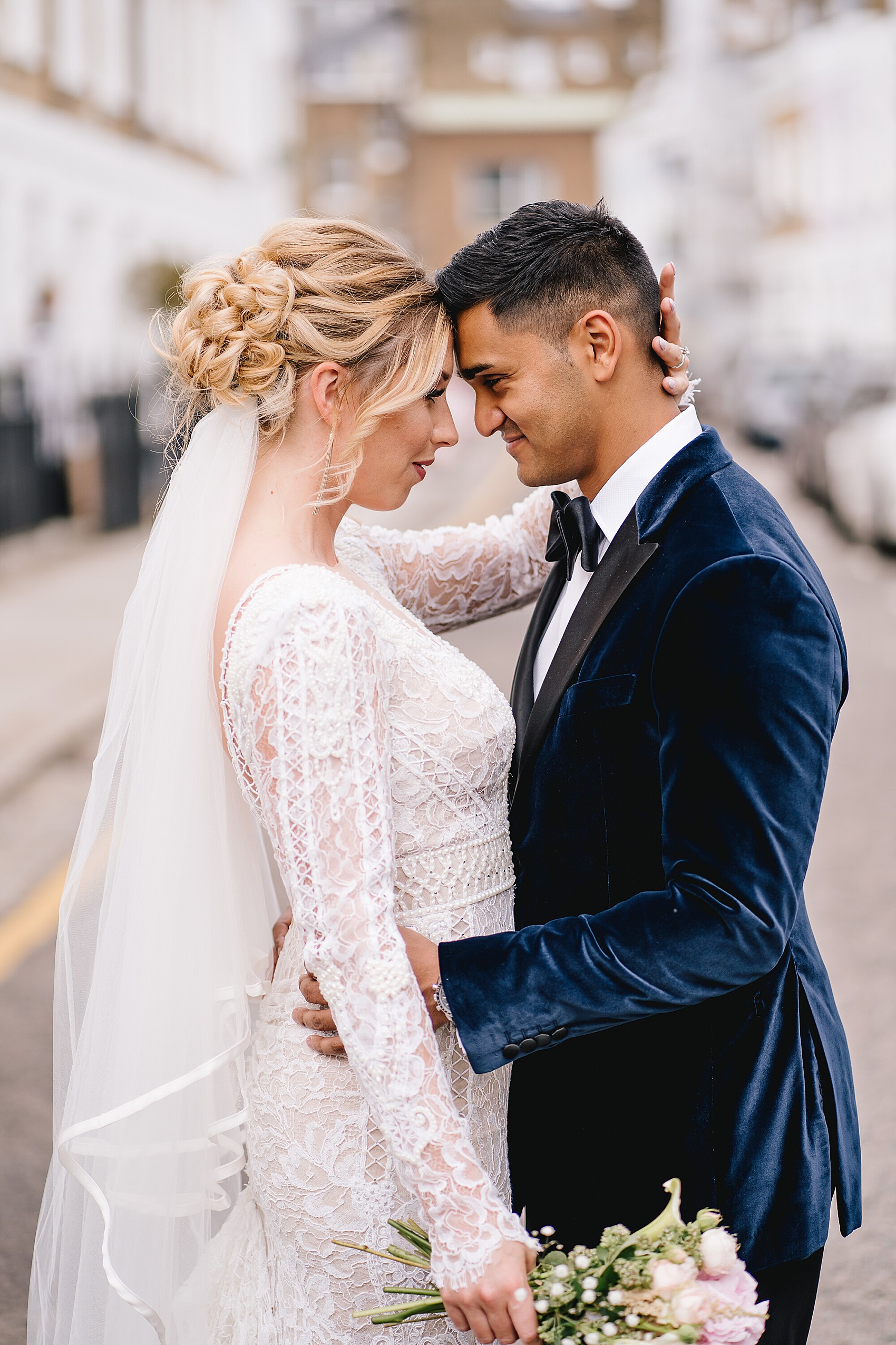 17 Modern London mixed race wedding