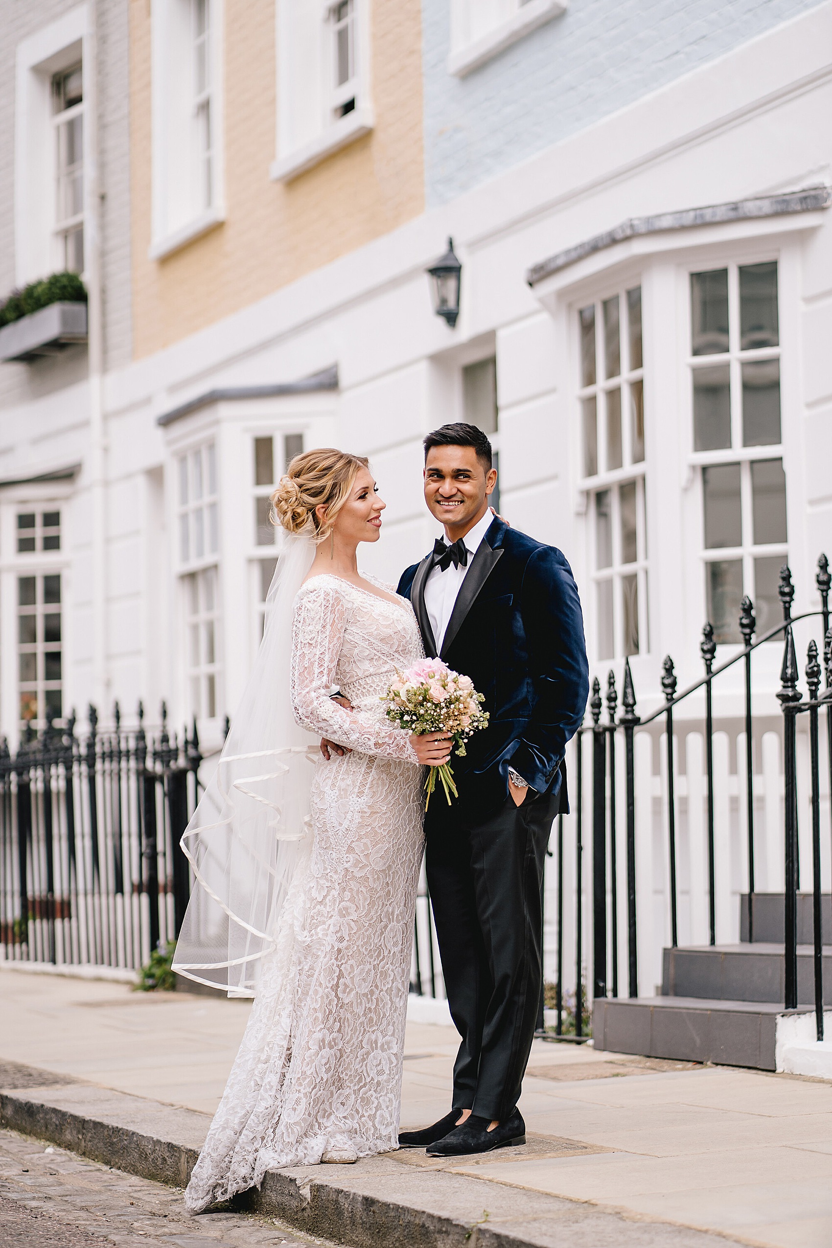 19 Modern London mixed race wedding