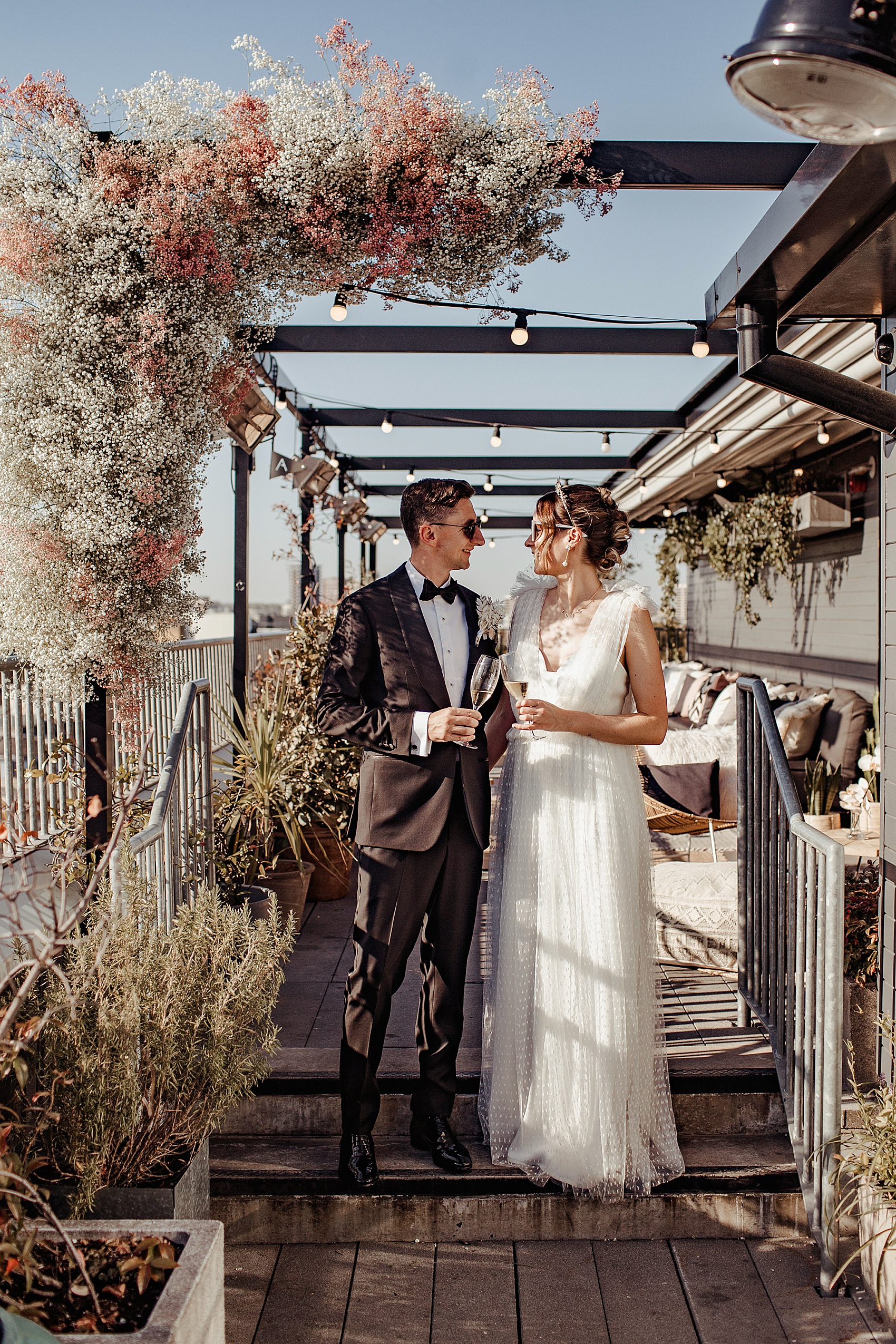 34 Ace Hotel wedding London cool modern bride groom