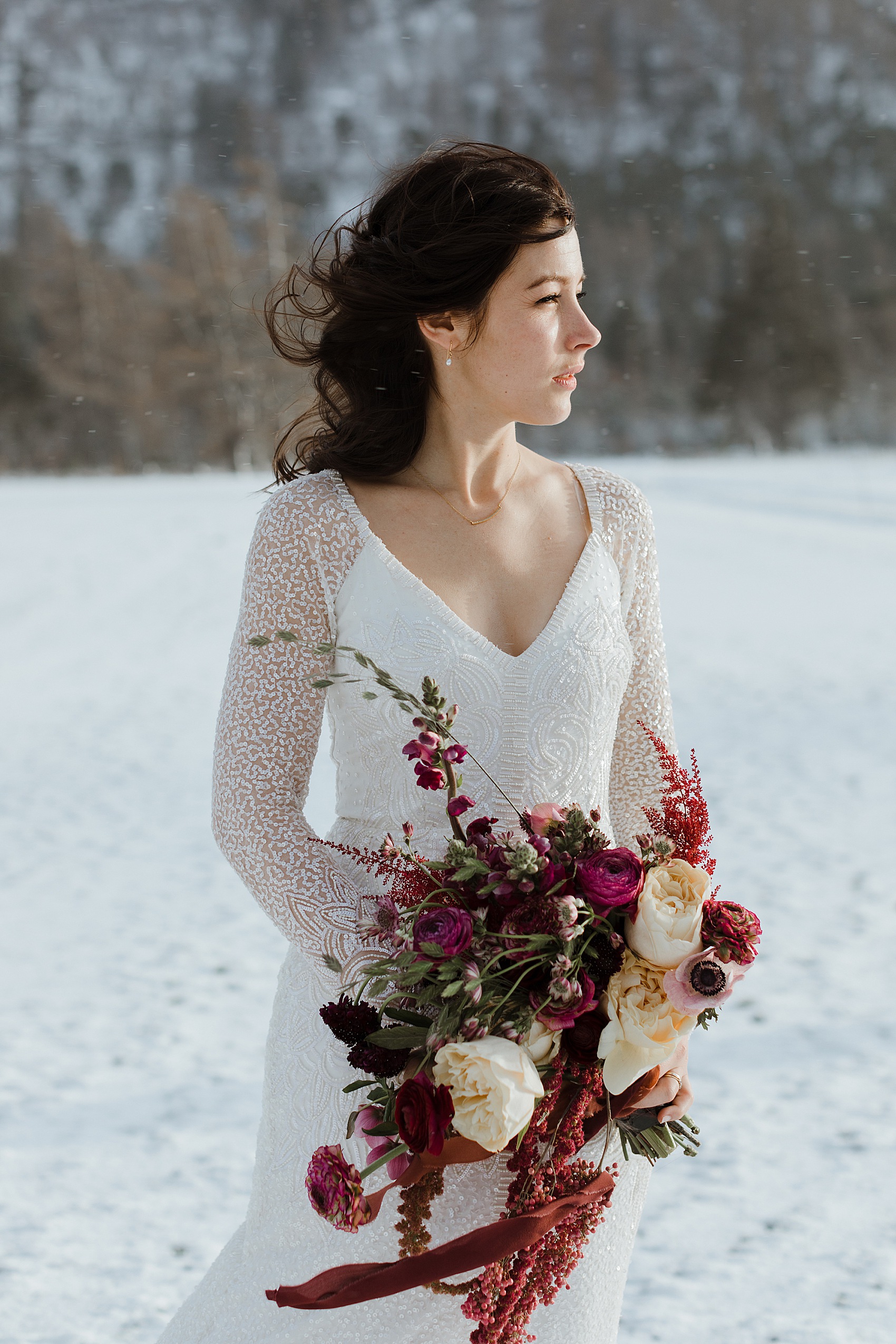 38 Snowy winter wedding Cairngorms