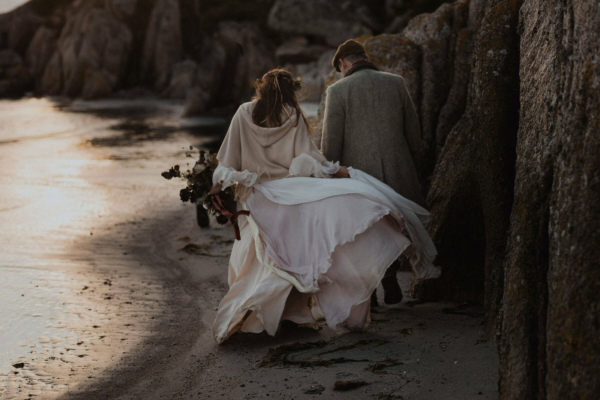 A Mywony Dress for a Celtic Inspired, Isle of Mull Elopement + Handfasting on Summer Solstice Eve 