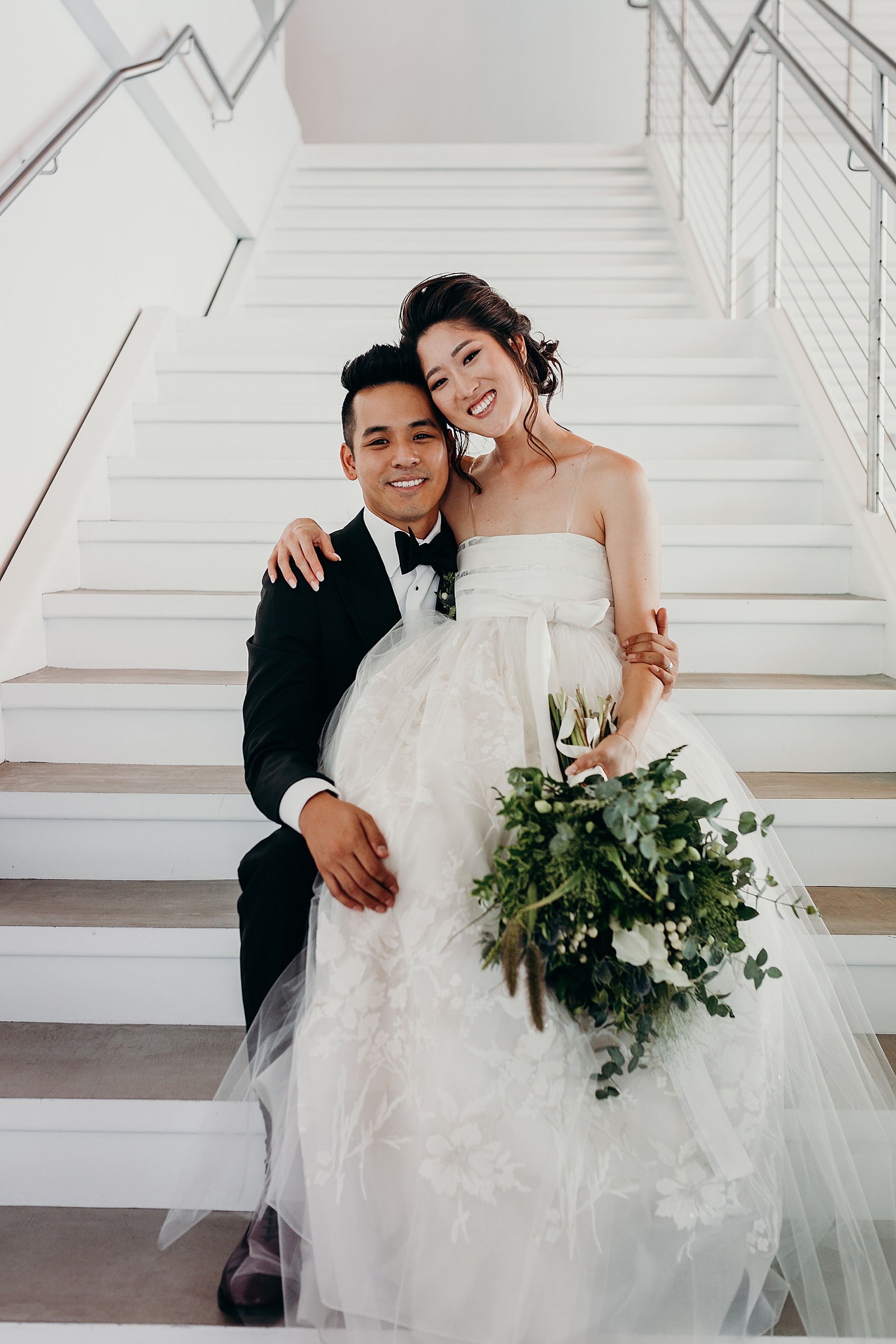 A Handmade Korean Hanbok for a Contemporary Industrial Californian Wedding in Shades of Bright White and Green Love My Dress UK Wedding Blog Podcast Directory Shop
