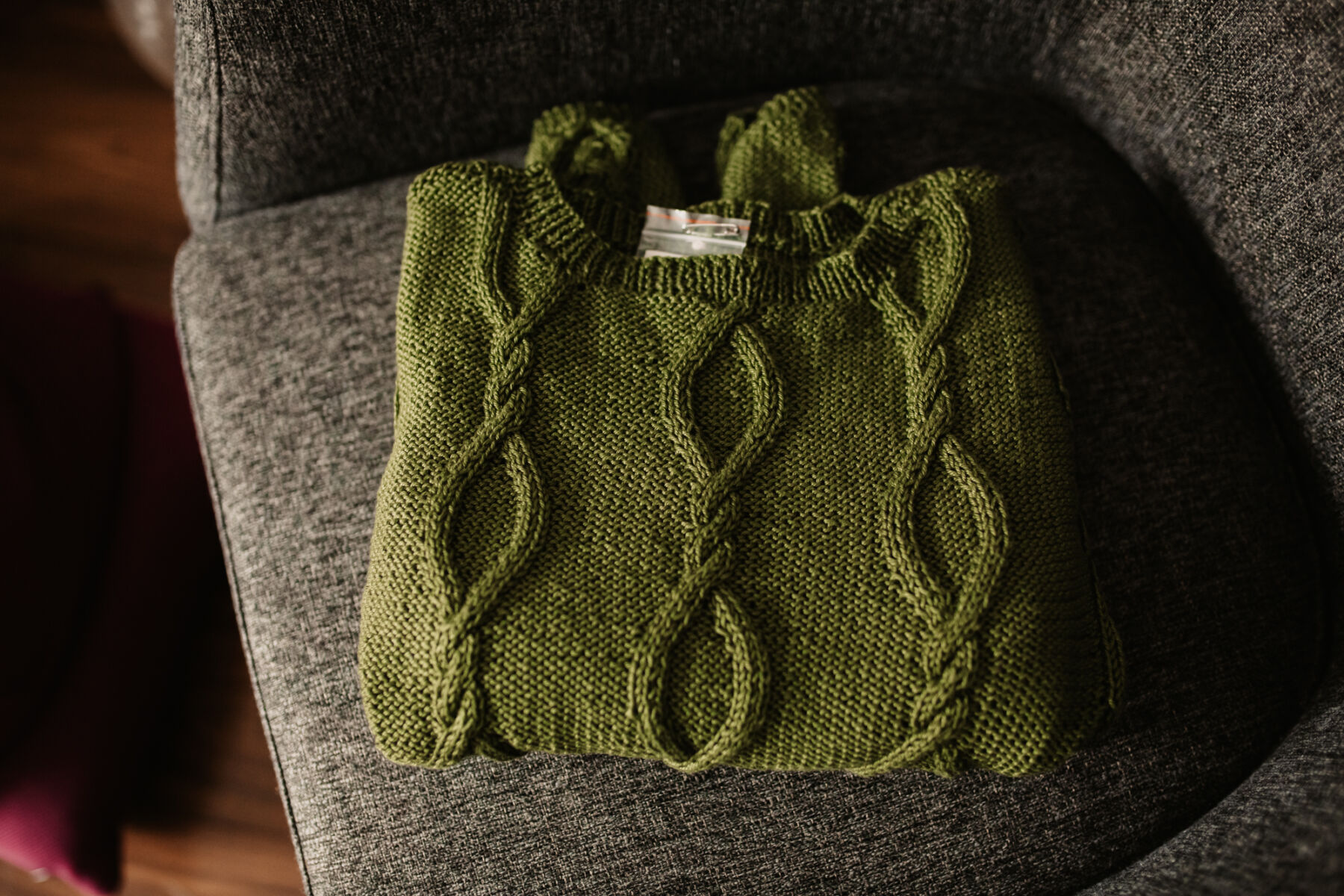 Green wedding jumper