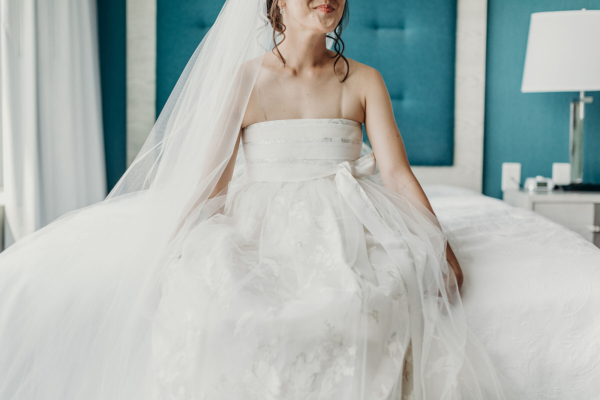 A Handmade Korean Hanbok for a Contemporary, Industrial Californian Wedding in Shades of Bright White and Green