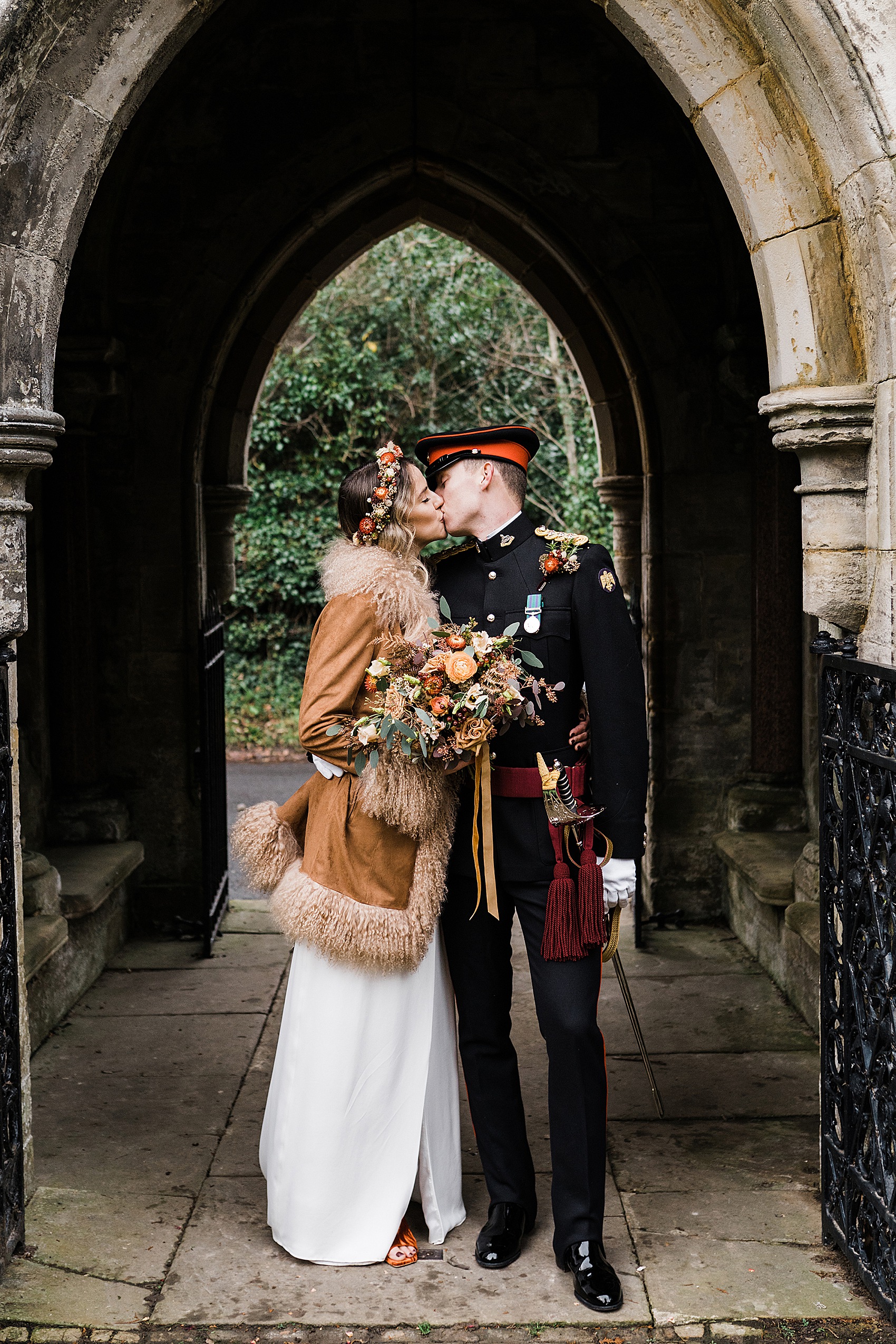 38 Military winter micro wedding