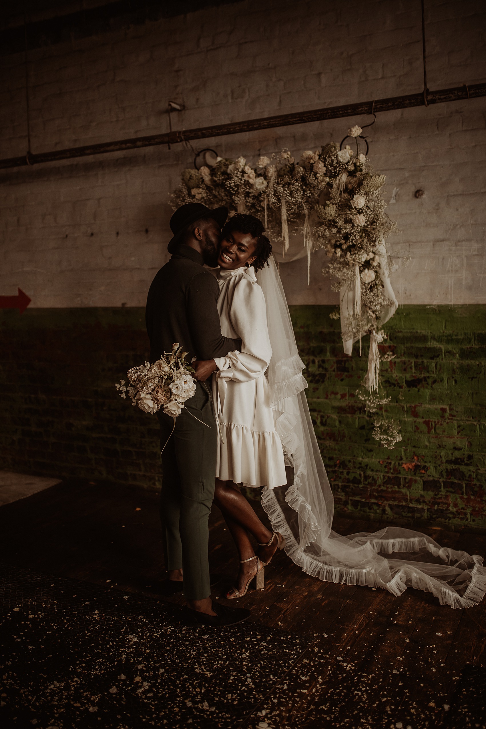 83 Ghanian couple modern wedding editorial