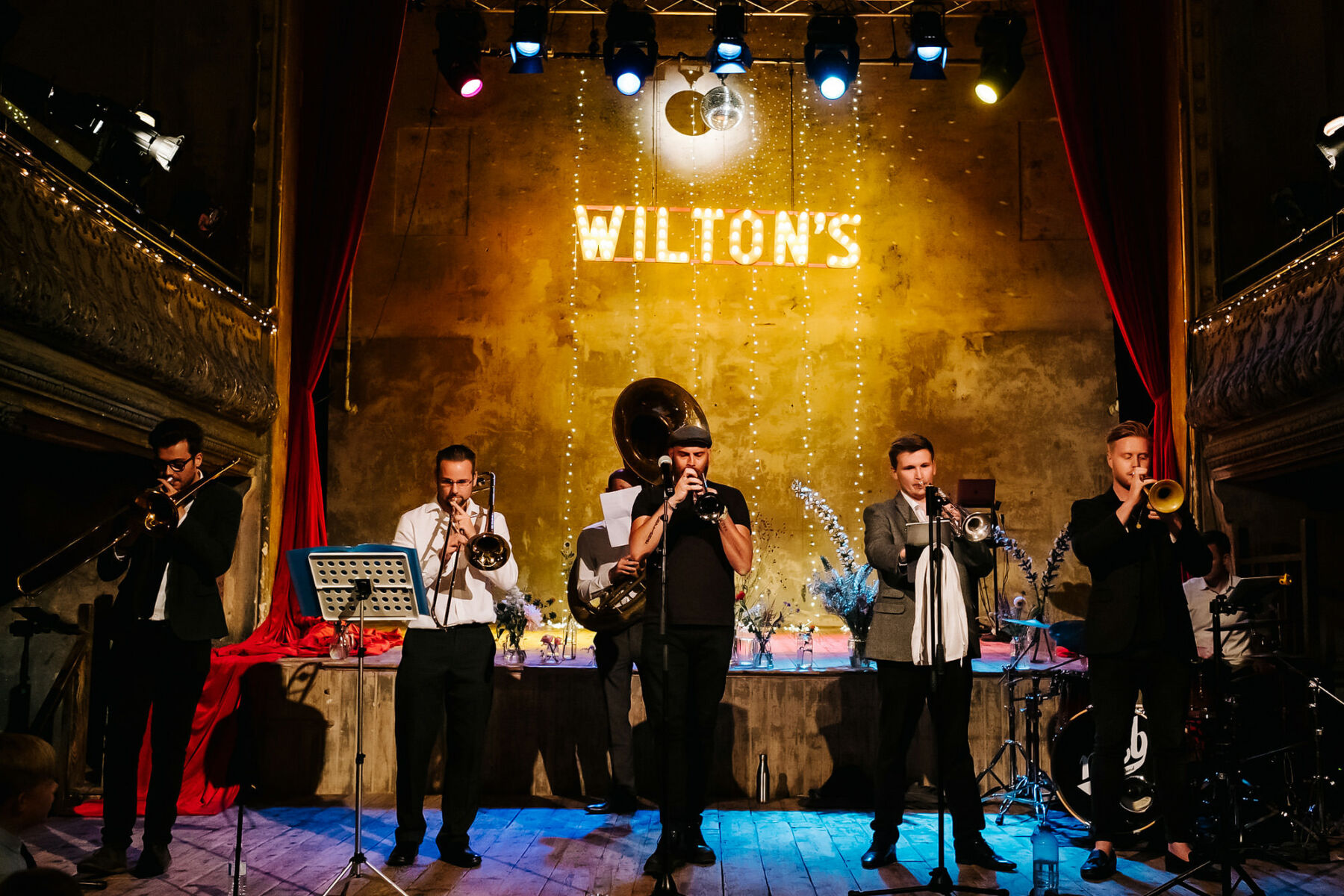 Wiltons Music Hall Wedding Band on Stage