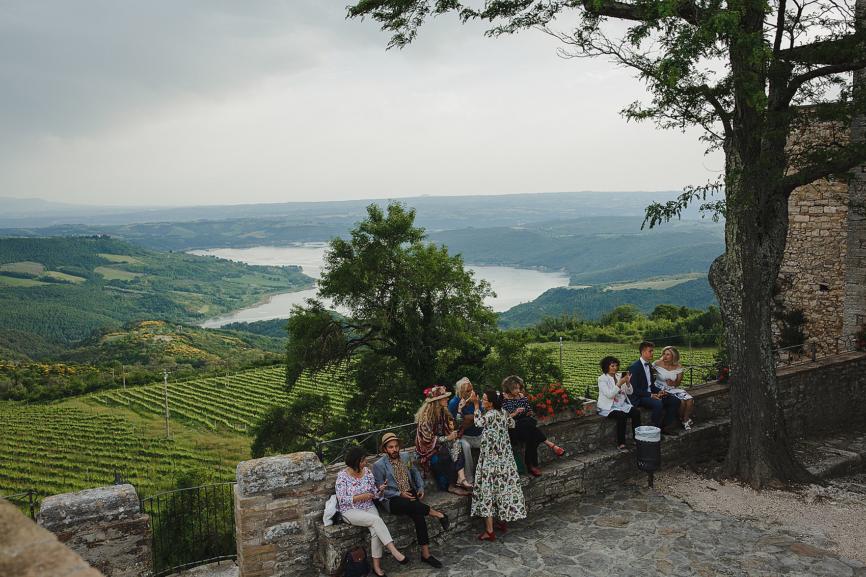 109 Romantic outdoor Italian wedding