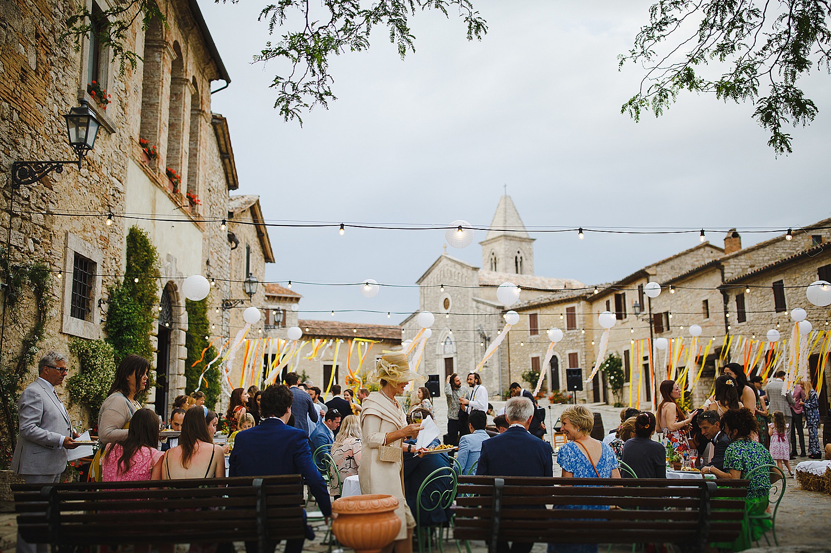 122 Romantic outdoor Italian wedding