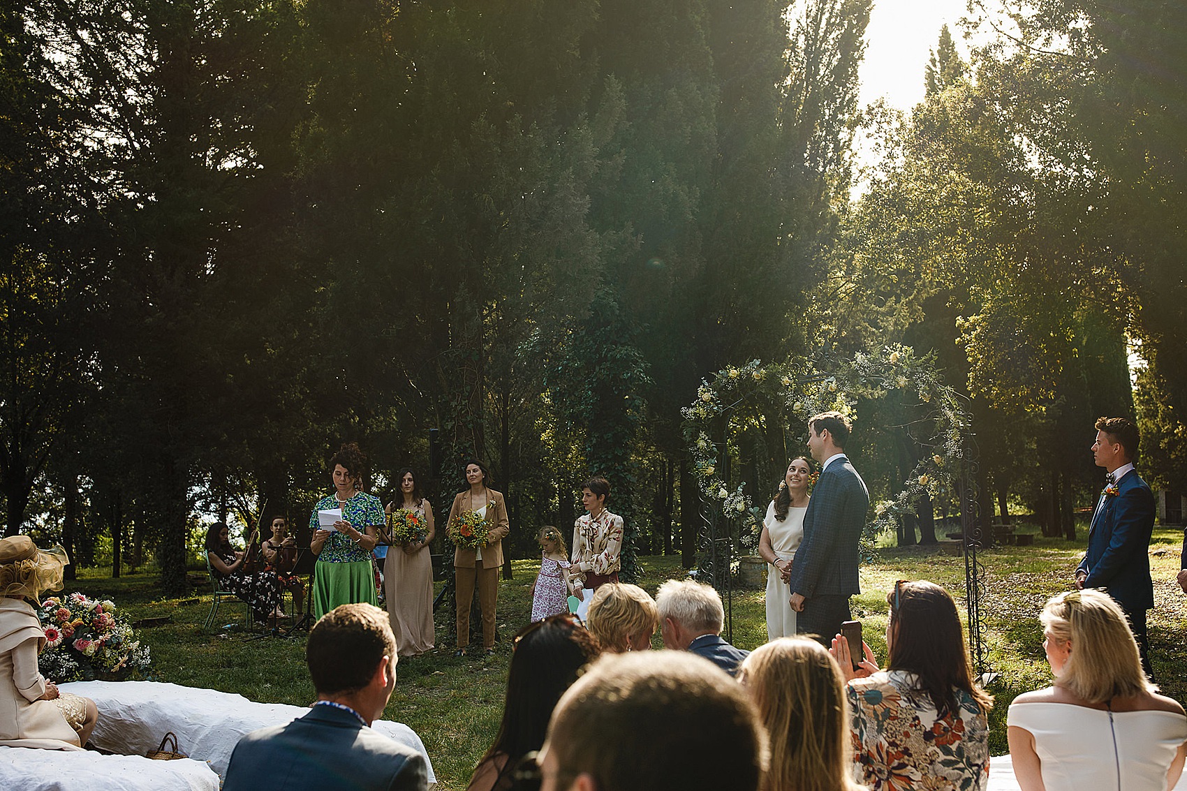 54 Romantic outdoor Italian wedding