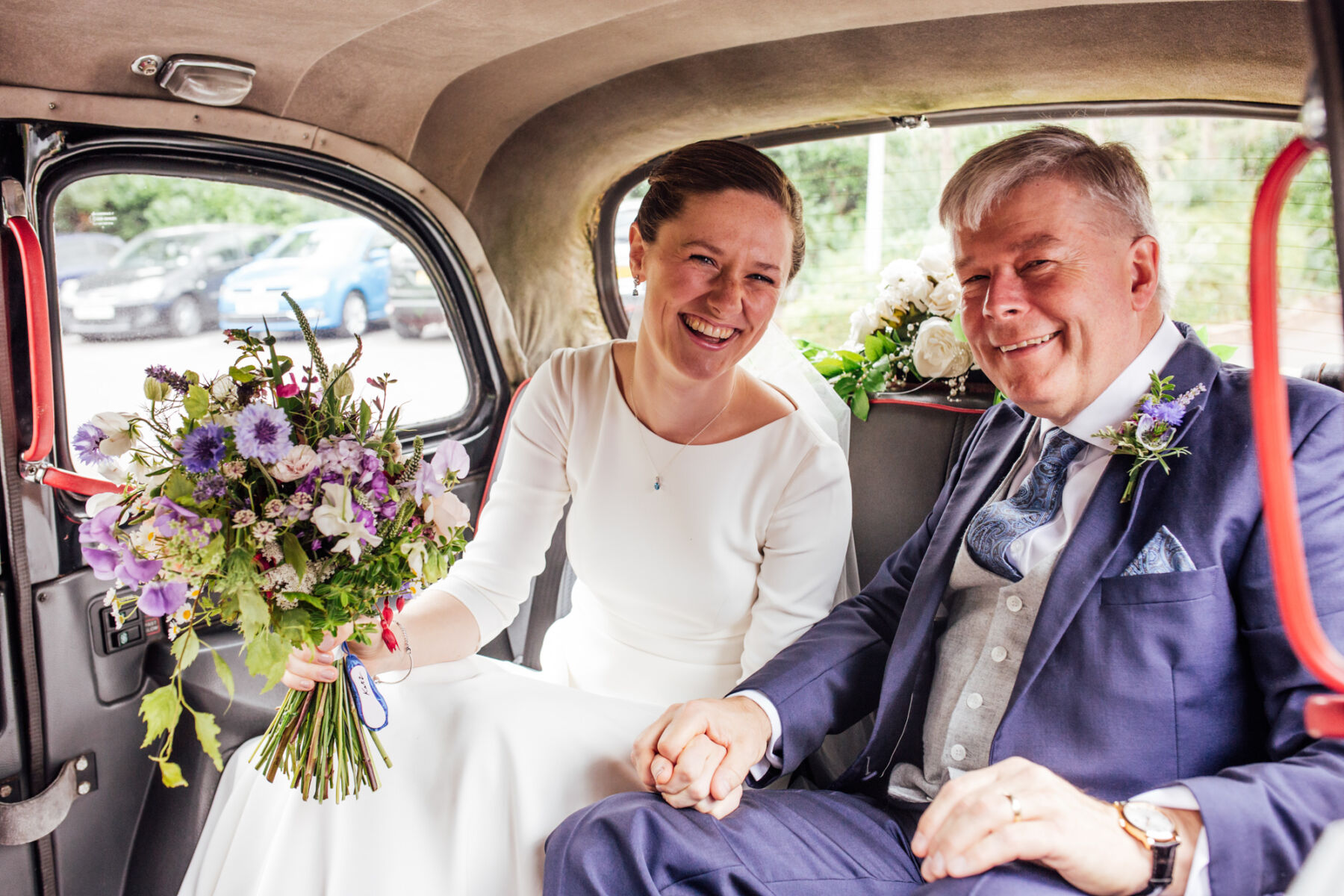 London black wedding taxi cab