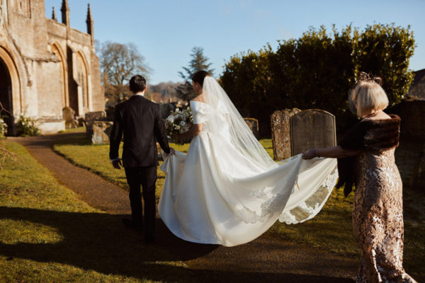 A Timeless & Elegant Winter Micro Wedding For Six, For a Bride in Jenny Yoo