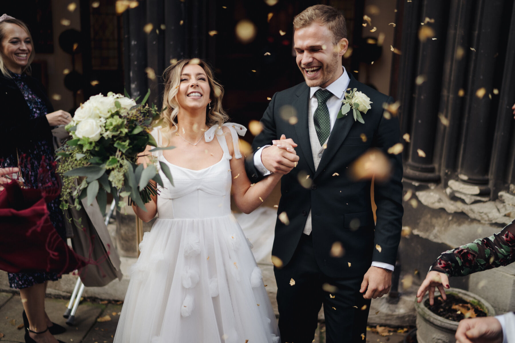 Bride Walk Couture confetti shot