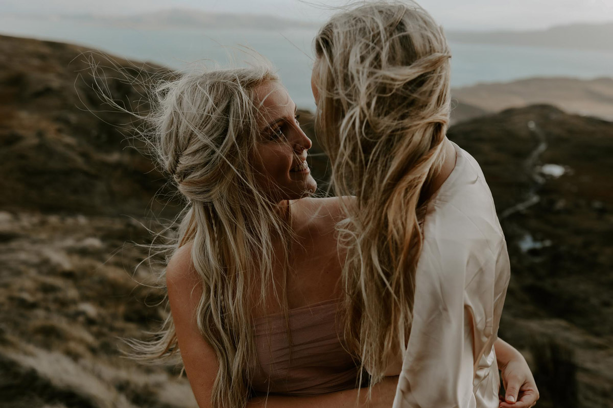 24 Lesbian elopement Isle of Skye
