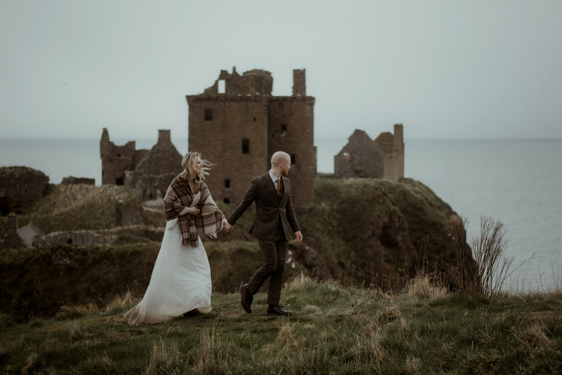 Into the Woods for a Romantic Elopement in the Snowy Cairngorms with a Bride in an ASOS Dress and Hiking Boots 11 Cairngorms elopement wedding in Scotland Glen Dye Cabins by The Caryls Photography 355