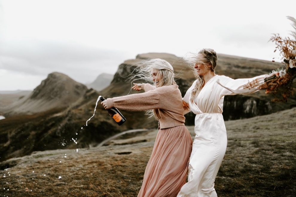 LGBTQIA lesbian elopement Isle of Skye