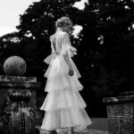 Tiered wedding dress by Kindling bridal