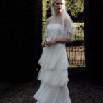 Tiered wedding dress by Kindling bridal