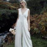 Modern bridal jumpsuit by Kindling Bridal
