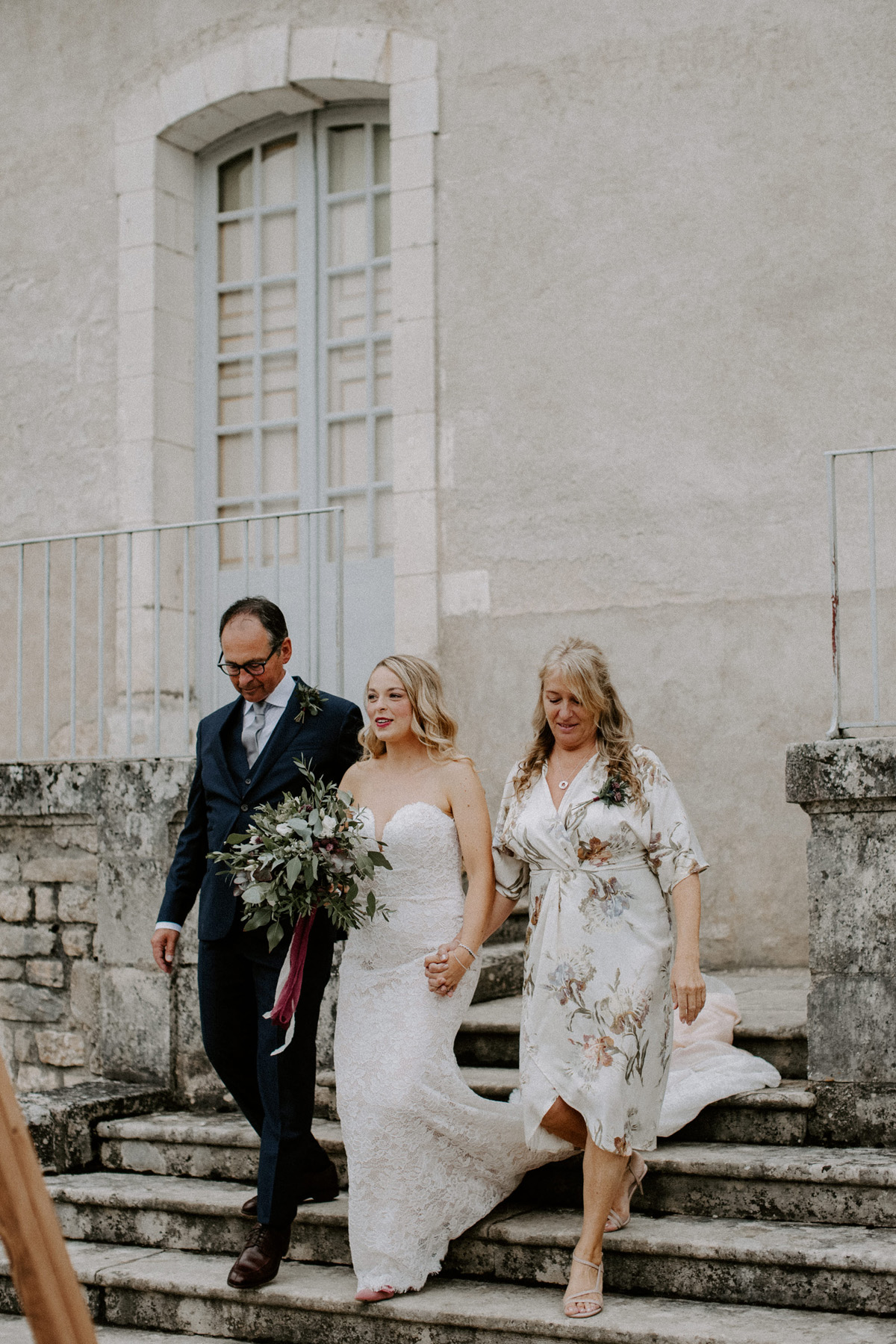 Bridesmaids in Pastel & Pronovias Glamour for a Chateau Wedding In Rural  France