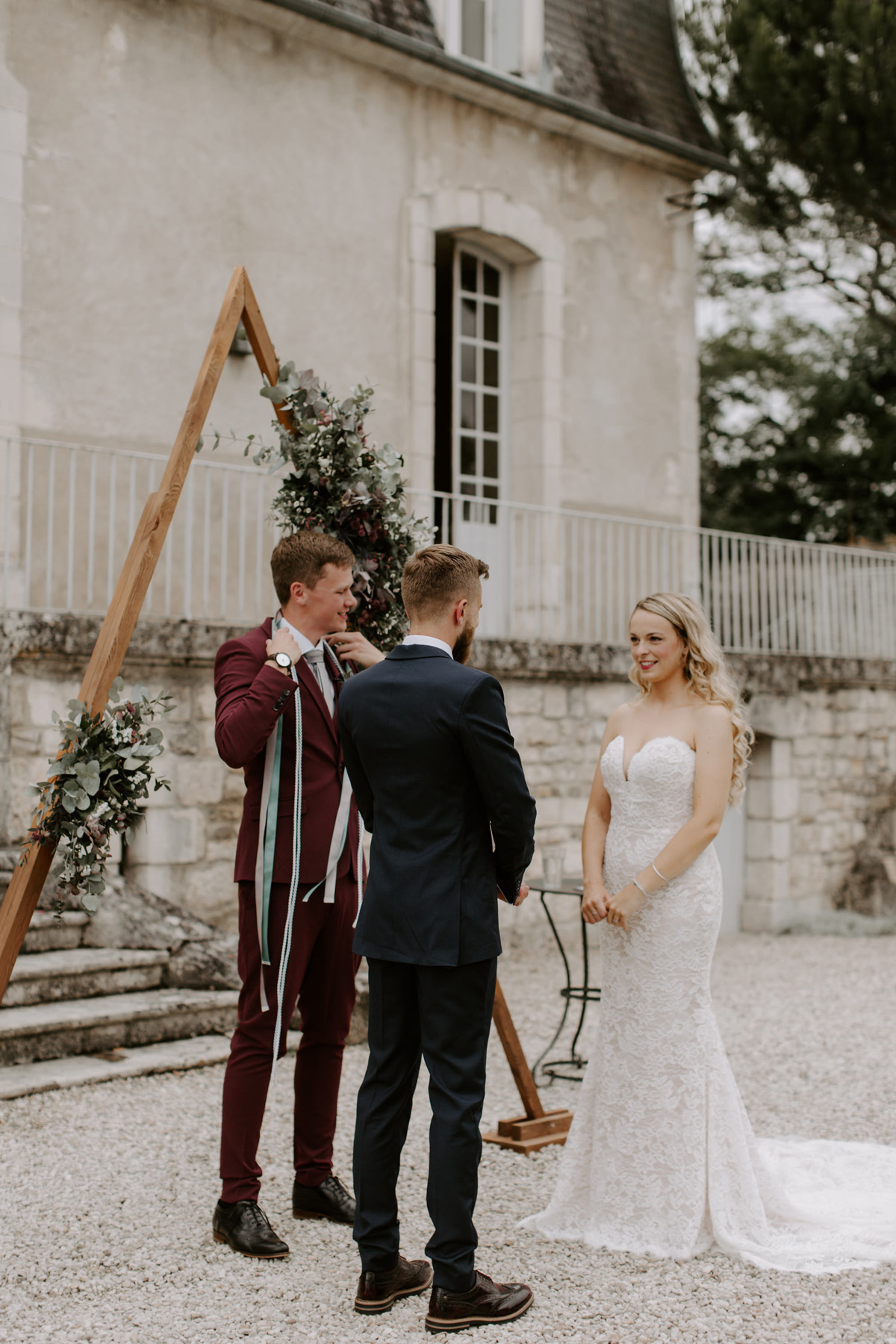 70 Modern French Chateau wedding Pronovias bride