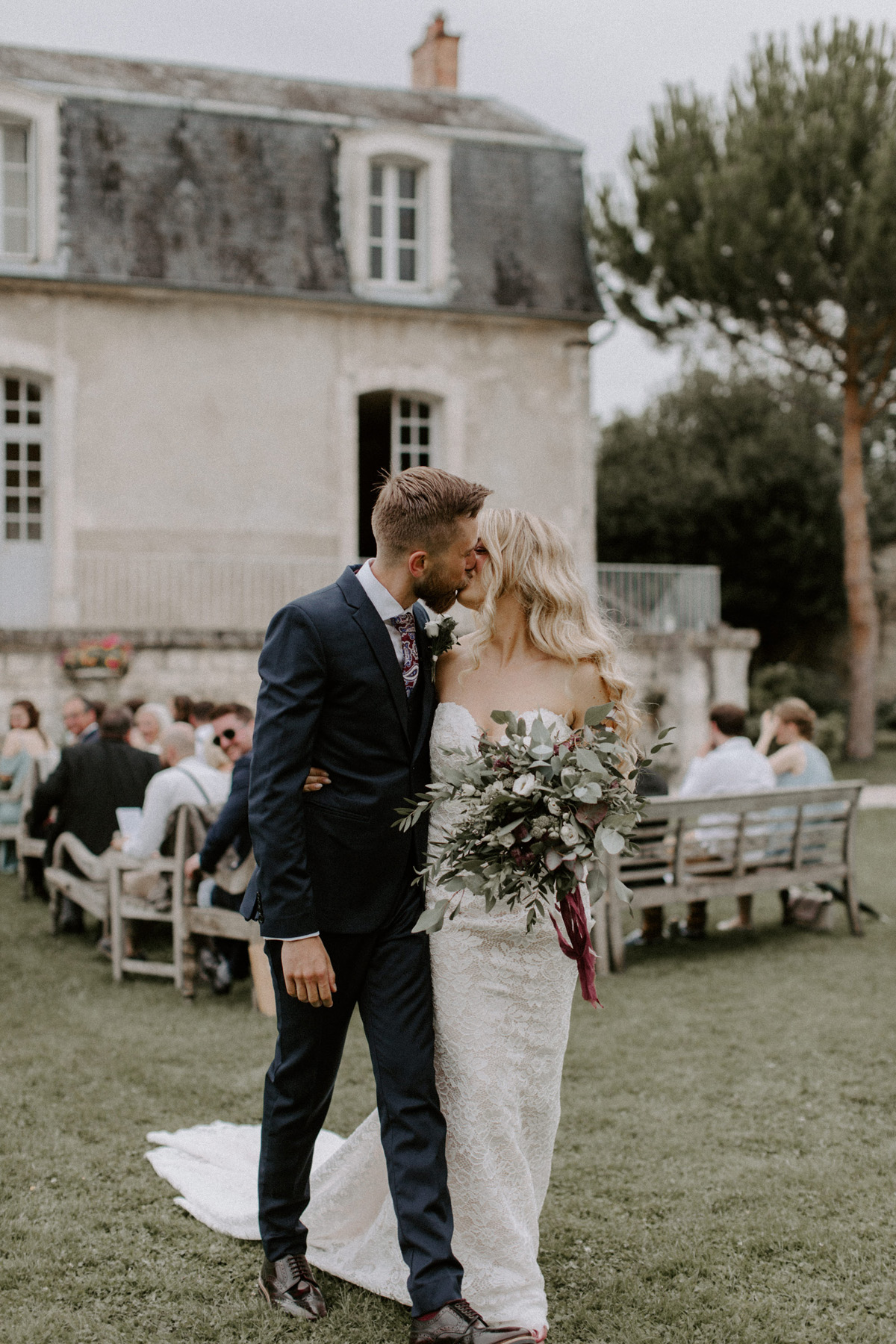 78 Modern French Chateau wedding Pronovias bride