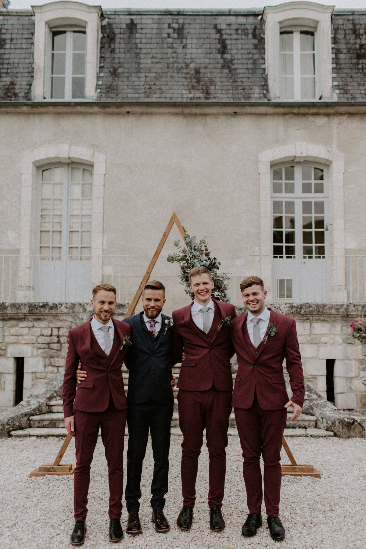 84 Modern French Chateau wedding Pronovias bride