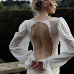 Romantic modern wedding dress by Kindling Bridal