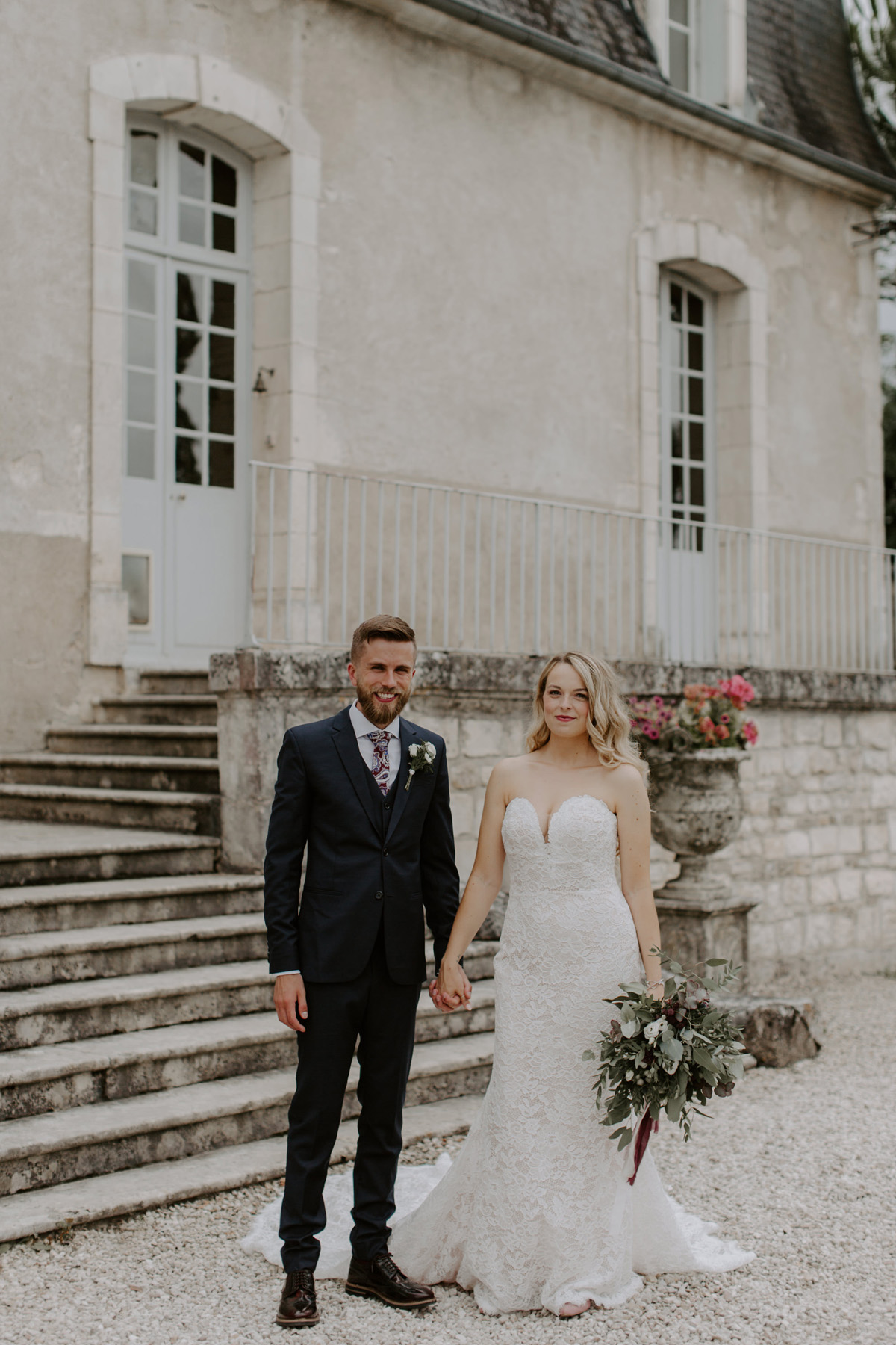 99 Modern French Chateau wedding Pronovias bride
