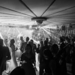 party wedding with amazing sound system and lights in soundproof eco reception venue