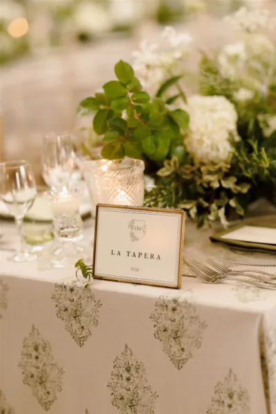 Elegant white and green wedding tables, planned and designed by Salt and Scent Events. Photo by Harry Michael