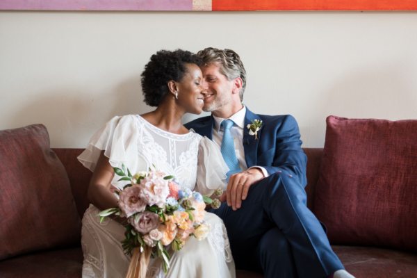 A Temperley London Bride Gown & Loeffler Randall Shoes for an English Garden Party Inspired Wedding at Cowley Manor