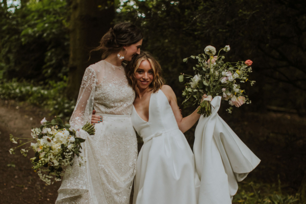 The Hall Barns at Prestwold Wedding Venue: A Meadowscape of Foraged Greenery,  Wild Cow Parsley & Rustic Wedding Decor