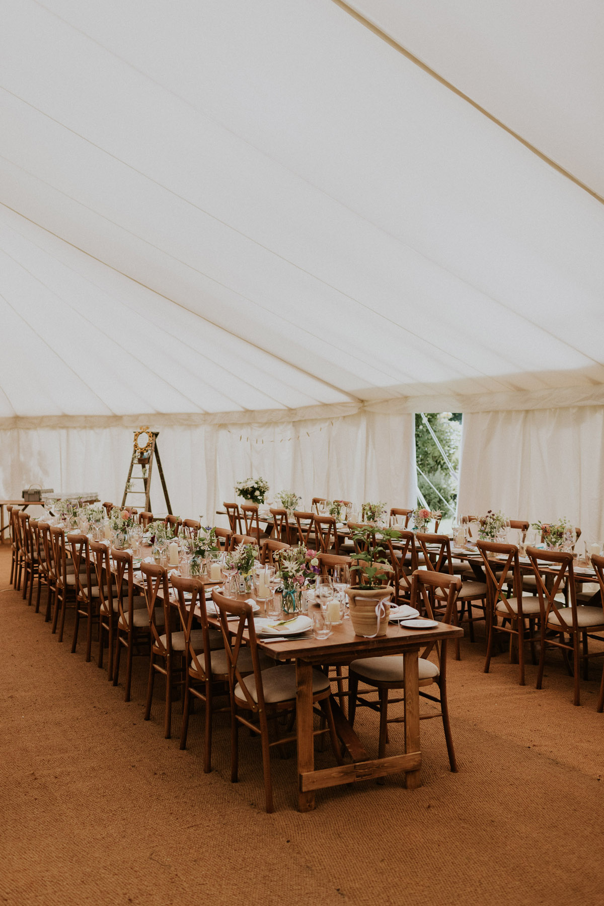 1 Madi Lane bride marquee wedding at home