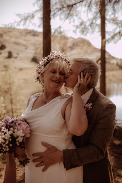 A Romantic and Personal Lake District Vow Renewal After 39 Years