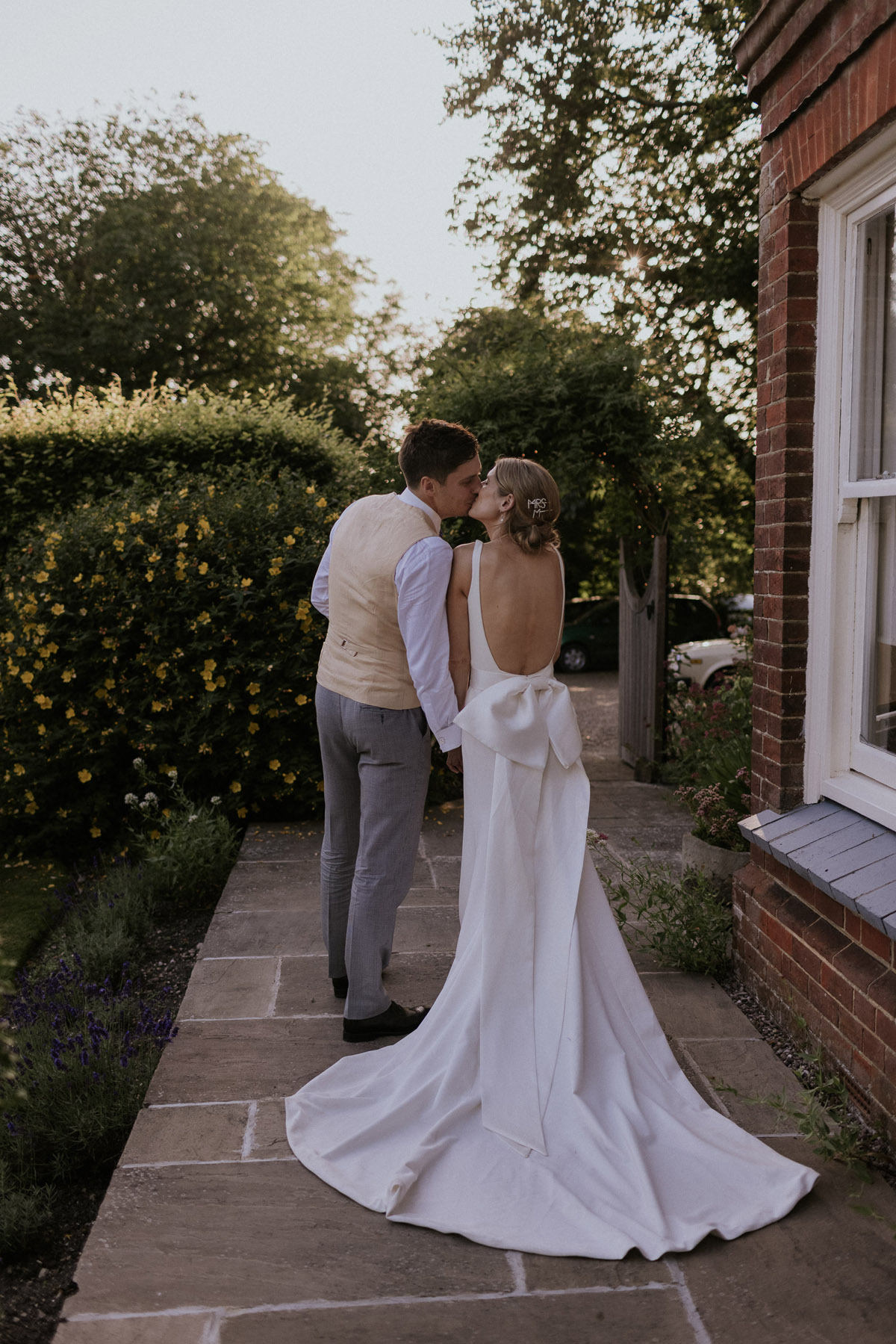 49 Madi Lane bride marquee wedding at home