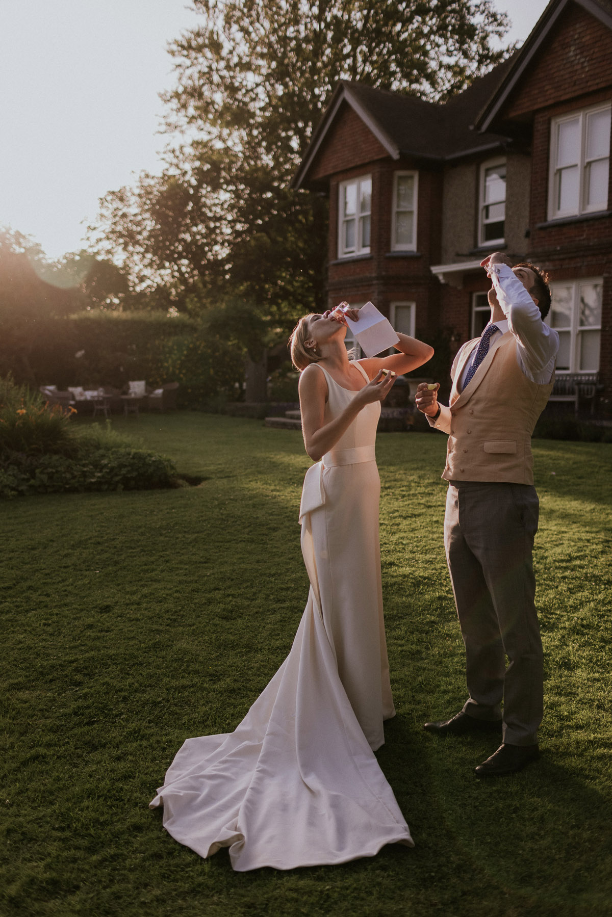 50 Madi Lane bride marquee wedding at home